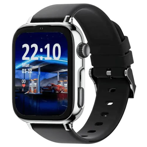 SaveFamily SaveWatch Plus 2 4G Plata Correa Silicona Black is Black 1,96 pulgadas Llamadas IP68 Smartwatch