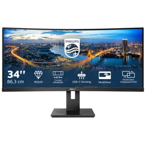 Philips 346B1C Negro 34 pulgadas 2K VA 100Hz 4ms curvo UltraWide Monitor