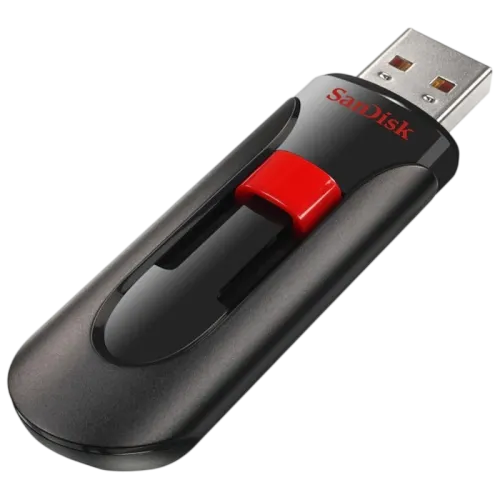 SanDisk Cruzer Glide 64GB Negro/Rojo USB 2.0 Pendrive