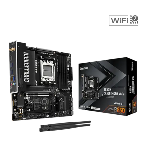 ASRock B850M Challenger WiFi B850 AM5 DDR5 mATX WiFi 7 Placa base