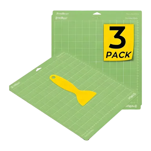Alfombrilla de Corte HTVRONT para Plotter Pack de 3 34,8 x 37 cm Verde