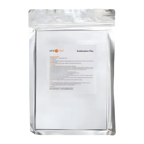 Lámina HTVRONT Film Sublimación A4 Pack 20 hojas 21x29,72 cm Resistente al agua Blanco