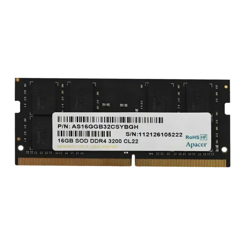 Módulo RAM Apacer SO-DIMM DDR4 16GB 3200MHz 1x16GB Negro
